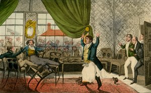¡Oh Caballeros! ¡Caballeros! aquí hay un lamentable Suceso, 1838 de Henry Thomas Alken