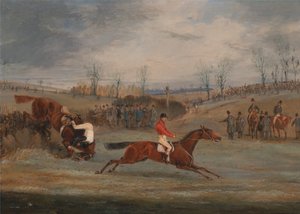 Escenas de una carrera de obstáculos: Cerca de la meta de Henry Thomas Alken
