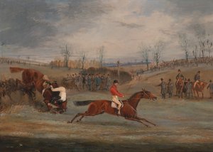 Escenas de una carrera de obstáculos: Cerca de la meta de Henry Thomas Alken