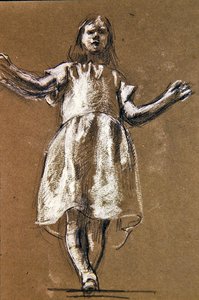 Un estudio para la figura de Rosamund, c.1900 de Henry Tonks