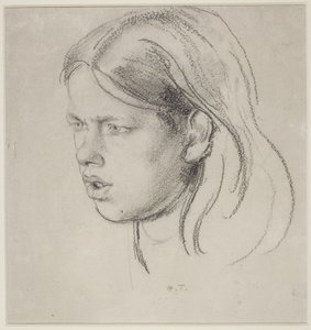 Cabeza de una niña de Henry Tonks