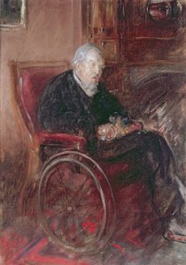 El padre de Henry Tonk en una silla de ruedas de Henry Tonks