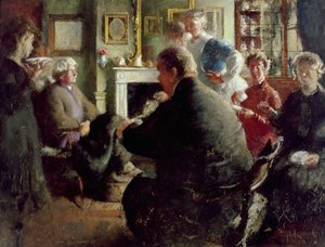 Steer en Casa, 109 Cheyne Walk (en Nochebuena) c.1929-30 de Henry Tonks