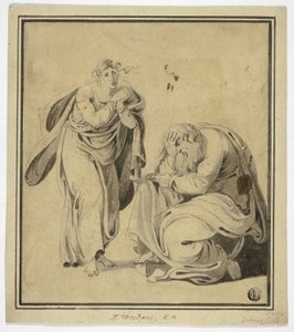 El hombre y la mujer en actitudes de angustia de Henry Tresham