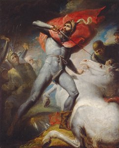El voto del conde de Warwick antes de la batalla de Towton de Henry Tresham