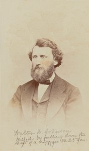 Retrato carte-de-visite de Walter W. Johnson de Henry Ulke