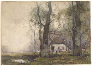Cabaña en el bosque, 1891 de Henry Ward Ranger