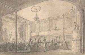 Interior del Teatro Brandenburg House, Hammersmith de Henry Wigstead