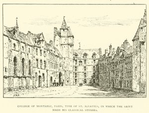 Colegio de Montaigu, París, época de San Ignacio, donde el santo hizo sus estudios clásicos de Henry William Brewer