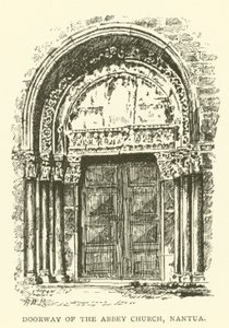 Entrada de la Iglesia Abadía, Nantua (grabado) de Henry William Brewer