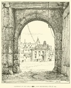 Puerta de la antigua Ste Barbe, ahora destruida