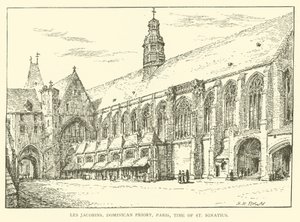 Los Jacobinos, Priorato Dominicano, París, época de San Ignacio de Henry William Brewer