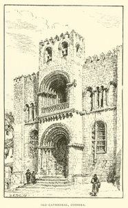 Catedral vieja, Coimbra (grabado) de Henry William Brewer