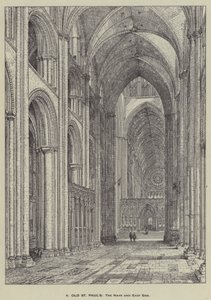 Antigua Catedral de San Pablo, la nave y el extremo este de Henry William Brewer
