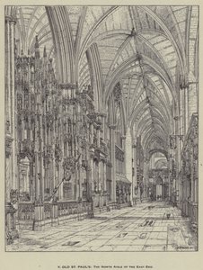 Antigua Catedral de San Pablo, el pasillo norte del extremo este de Henry William Brewer