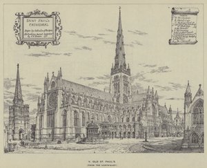 Antigua Catedral de San Pablo, desde el noreste de Henry William Brewer