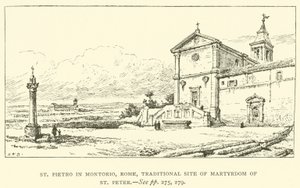San Pietro in Montorio, Roma, sitio tradicional del martirio de San Pedro