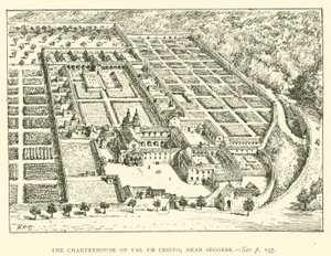 La Cartuja de Val de Cristo, cerca de Segorbe (grabado) de Henry William Brewer