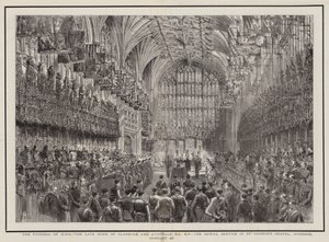 El funeral de SAR el difunto Duque de Clarence y Avondale, KG, KP, el servicio fúnebre en la Capilla de San Jorge, Windsor, 20 de enero de Henry William Brewer