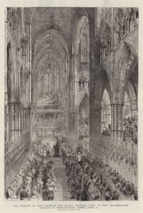 El Jubileo de Su Majestad la Reina, Vista General del Servicio de Acción de Gracias en la Abadía de Westminster, 21 de junio