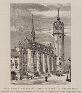 La recién restaurada Schlosskirche en Wittenberg