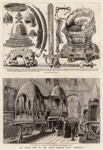 La visita real al Museo Indio, South Kensington de Henry William Brewer
