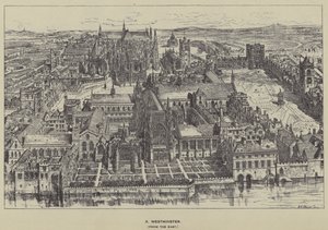 Westminster, desde el este de Henry William Brewer