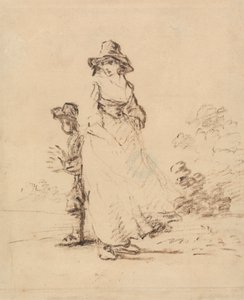 Un chico y una chica de campo de Henry William Bunbury