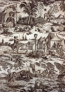 Una visita al campamento (Amueblar tela) de Henry William Bunbury