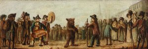 El oso bailarín (óleo sobre lienzo) de Henry William Bunbury