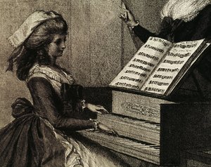 La lección de música de Henry William Bunbury