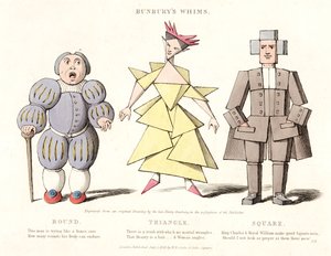 Redondo, triángulo y cuadrado (de Bunburys Whims) de Henry William after Bunbury