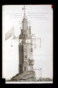 Faro de Edystone grabado por Henry Roberts, 1762 de Henry Winstanley