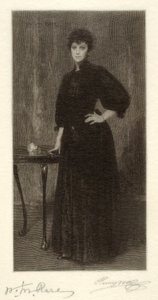 Una dama de negro de Henry Wolf