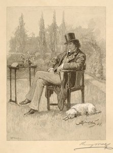 Henry Irving en casa de Henry Wolf