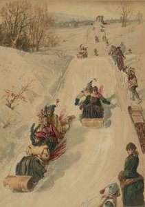 Tobogán, por L. Prang y Co., 1886