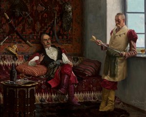 Escena de la nobleza - Historia del kinzhal. Historia del yatagan.