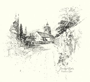 Iglesia de Bromley, Kent, en 1790