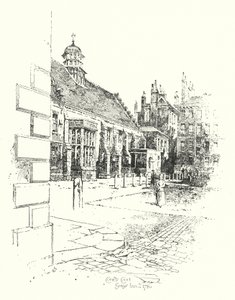 Coney Court, Grays Inn, en 1780 de Herbert (after) Railton