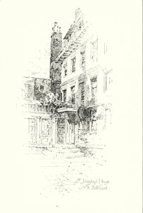 Casa del Dr. Johnson, No 8 Bolt Court, Londres de Herbert (after) Railton