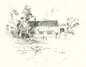 Escuela de Gramática, Lichfield, donde el Dr. Johnson fue a la escuela de Herbert (after) Railton