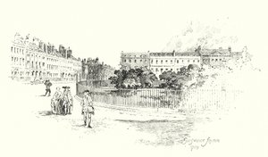 Grosvenor Square, Londres de Herbert (after) Railton