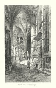 Nave norte del Coro (litografía) de Herbert (after) Railton