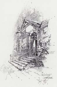 Antigua puerta, Lamb Court de Herbert (after) Railton