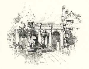 Sala de bombas, Bath, en 1739 de Herbert (after) Railton