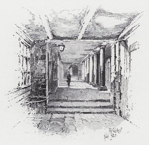 Los Claustros (grabado) de Herbert (after) Railton