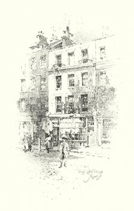 Casa de café de Tom, Russell Street, Londres de Herbert (after) Railton