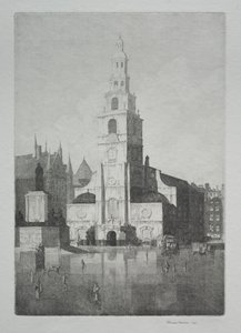San Clemente Danés, Strand, Londres de Herbert Gordon Warlow