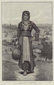 Una mujer de Nazaret, de la exposición La Tierra Santa, de Jerusalén a Damasco, en las Galerías Dowdeswell, New Bond Street