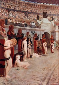 Cristianos a los leones de Herbert Gustave Schmalz